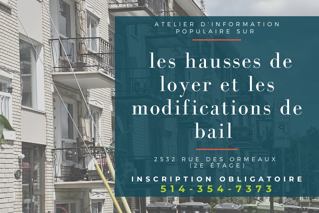 RENOUVELLEMENT OU MODIFICATION DU BAIL ET HAUSSE DE LOYER